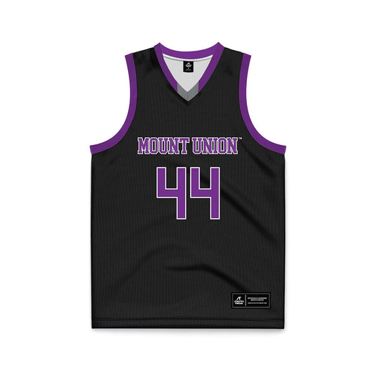 Mount Union - NCAA Women's Basketball : Tess Conroy - Black Basketball Jersey-0