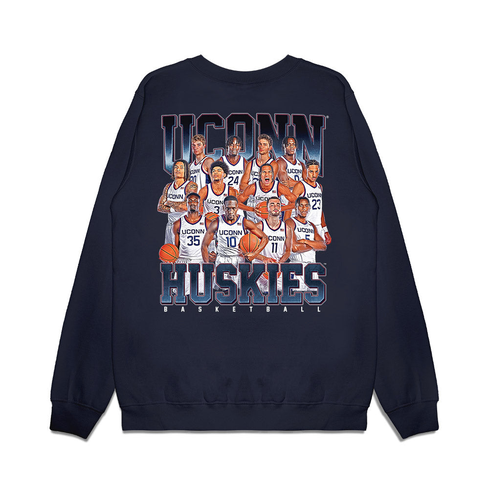 UConn - NCAA Men's Basketball : - NCAA® March Madness® 2025 Team Premium Crewneck Sweatshirt-1