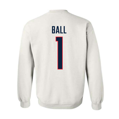UConn - NCAA Men's Basketball : Solo Ball - NCAA® March Madness® 2025 Shersey Crewneck Sweatshirt-1