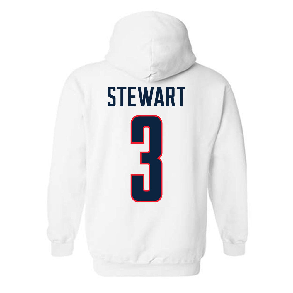 UConn - NCAA Men's Basketball : Jaylin Stewart - NCAA® March Madness® 2025 Shersey Hooded Sweatshirt-1