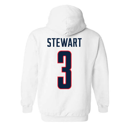 UConn - NCAA Men's Basketball : Jaylin Stewart - NCAA® March Madness® 2025 Shersey Hooded Sweatshirt-1