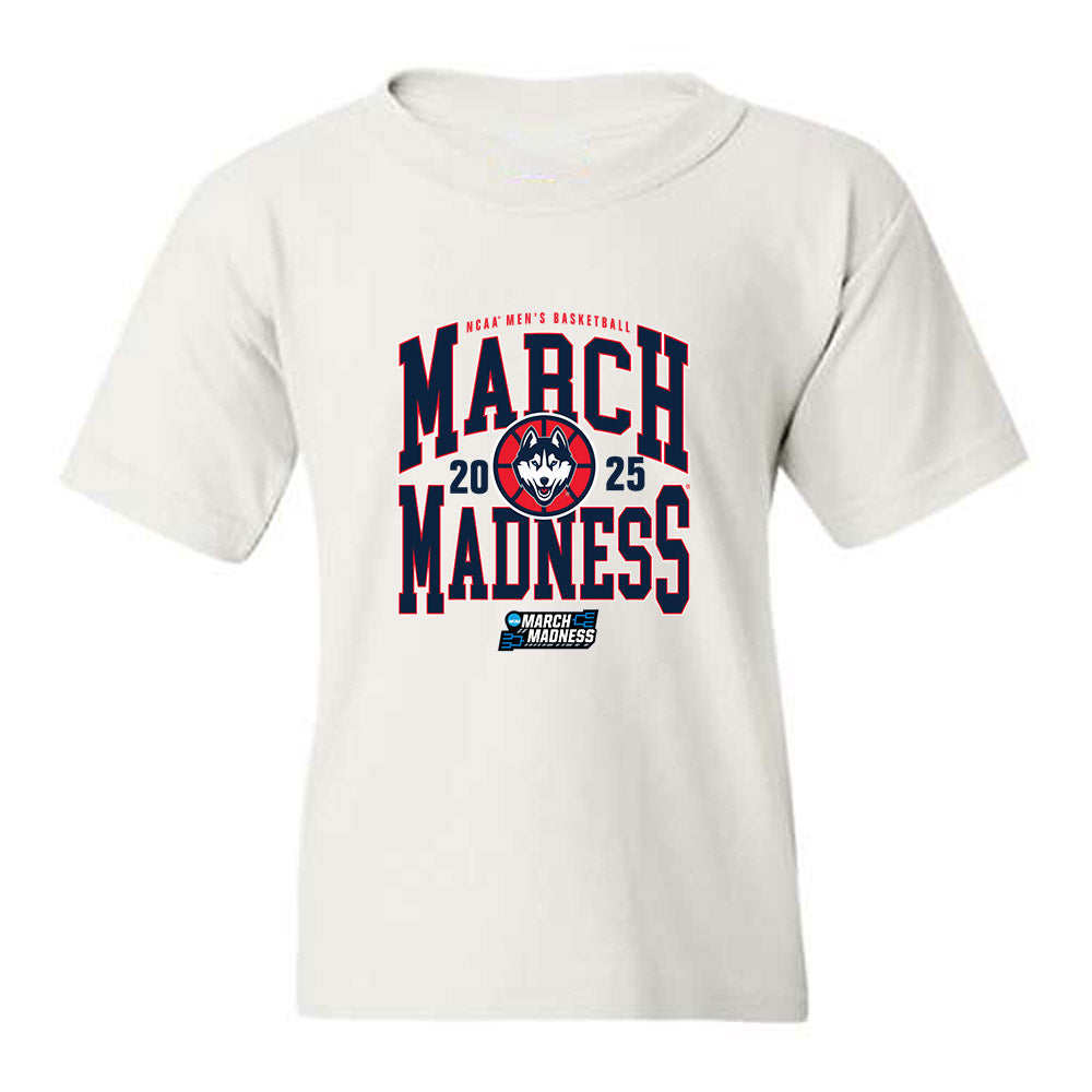 UConn - NCAA Men's Basketball : Alex Karaban - NCAA® March Madness® 2025 Shersey Youth T-Shirt-0