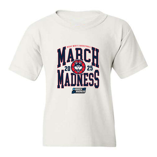 UConn - NCAA Men's Basketball : Jaylin Stewart - NCAA® March Madness® 2025 Shersey Youth T-Shirt-0