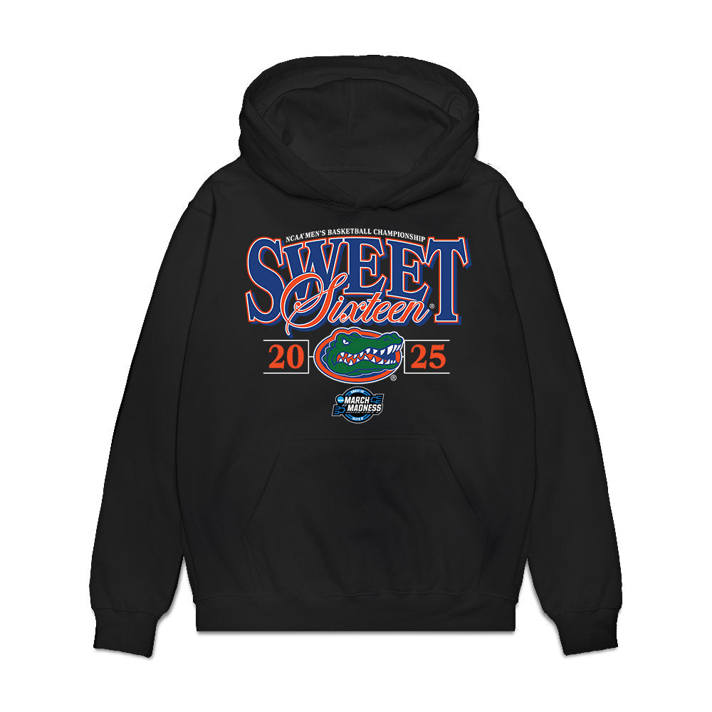 Florida - NCAA Men's Basketball : AJ Brown - NCAA® March Madness® 2025 Sweet Sixteen Shersey Premium Hooded Sweatshirt-0