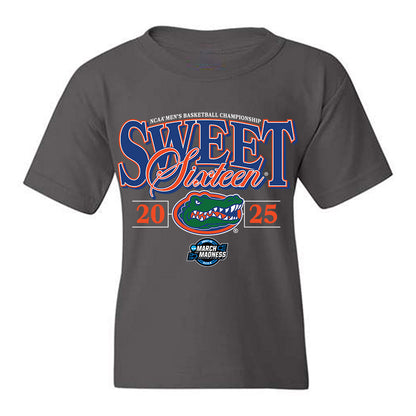 Florida - NCAA Men's Basketball : Rueben Chinyelu - NCAA® March Madness® 2025 Sweet Sixteen Youth T-Shirt-0