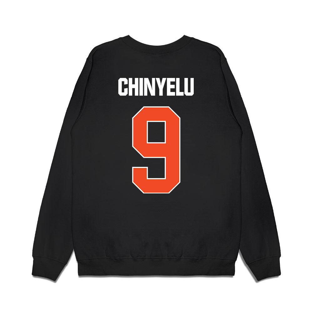 Florida - NCAA Men's Basketball : Rueben Chinyelu - NCAA® March Madness® 2025 Elite 8 Shersey Premium Crewneck Sweatshirt-1