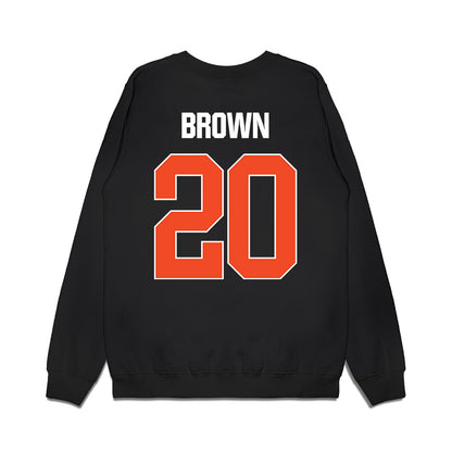 Florida - NCAA Men's Basketball : Isaiah Brown - NCAA® March Madness® 2025 Elite 8 Shersey Premium Crewneck Sweatshirt-1