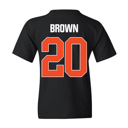 Florida - NCAA Men's Basketball : Isaiah Brown - NCAA® March Madness® 2025 Elite 8 Shersey Youth T-Shirt-1