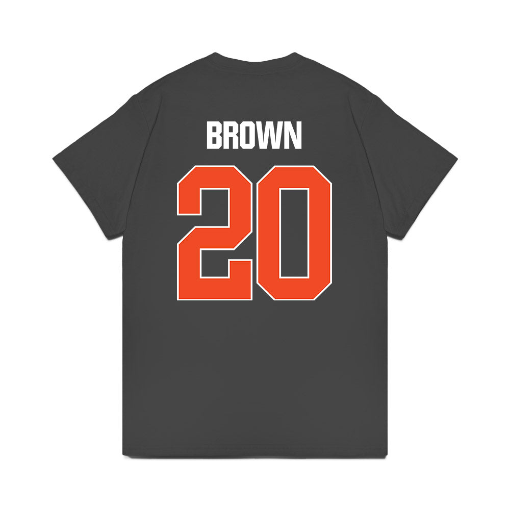 Florida - NCAA Men's Basketball : Isaiah Brown - NCAA® March Madness® 2025 Elite 8 Shersey Premium T-Shirt-1