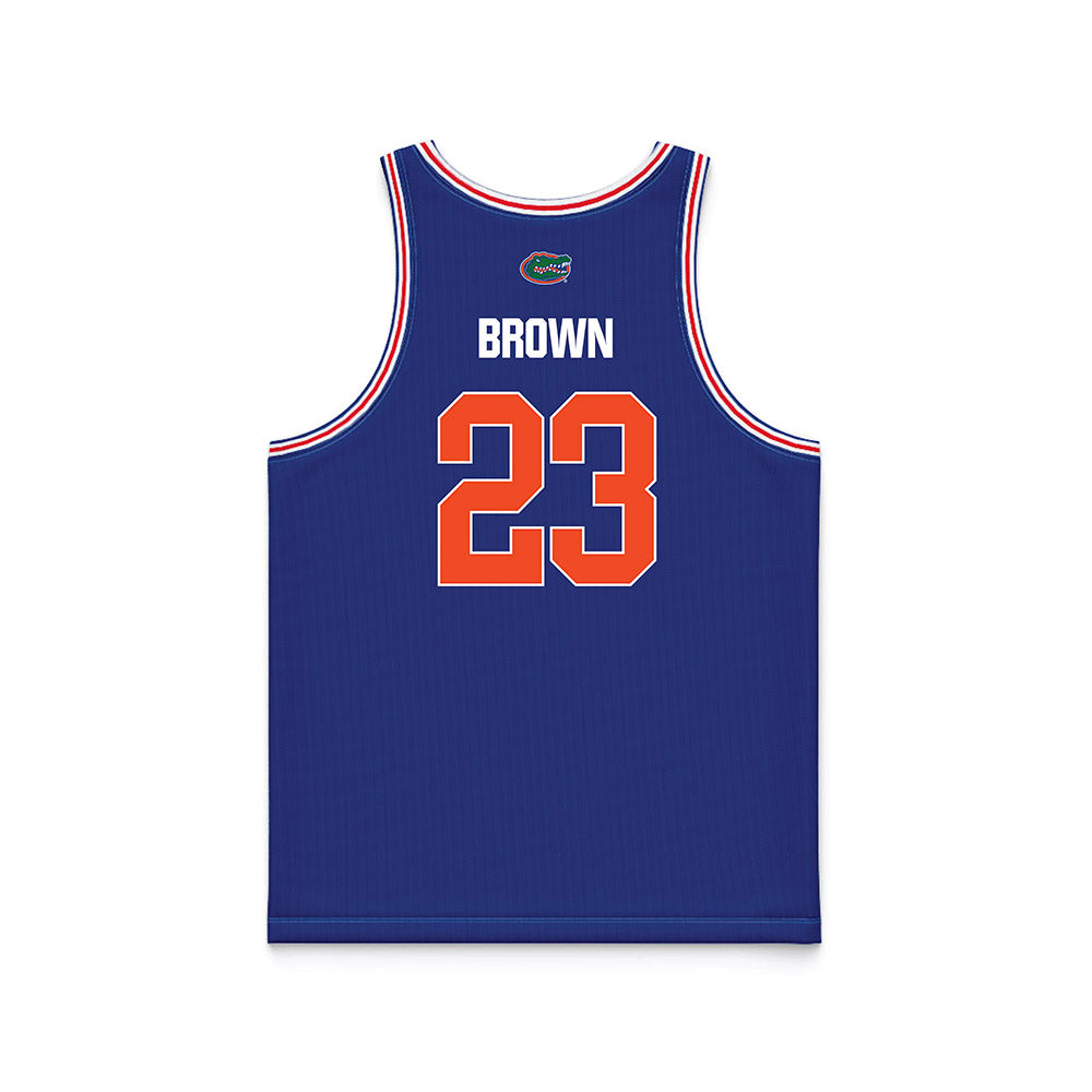 Florida - NCAA Men's Basketball : AJ Brown - Royal NCAA® March Madness® 2025 Jersey Basketball Jersey-1