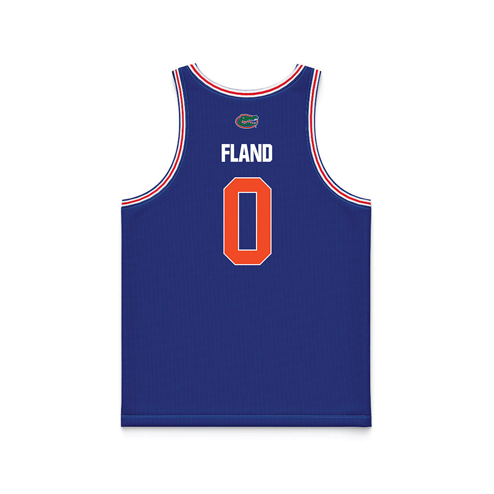 Florida - NCAA Men's Basketball : Johnuel Fland - Royal NCAA® March Madness® 2025 Jersey Basketball Jersey-1