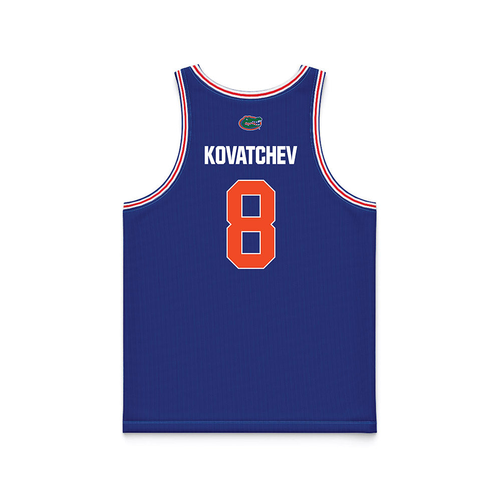 Florida - NCAA Men's Basketball : Alex Kovatchev - Royal NCAA® March Madness® 2025 Jersey Basketball Jersey-1