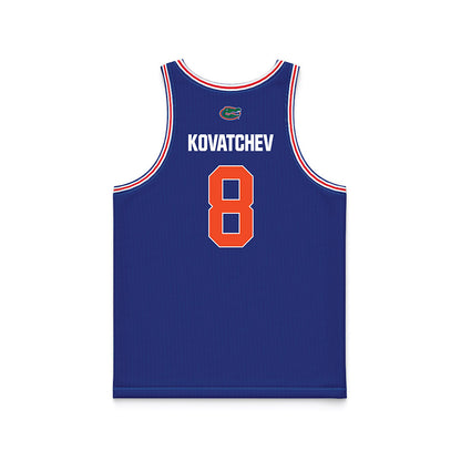 Florida - NCAA Men's Basketball : Alex Kovatchev - Royal NCAA® March Madness® 2025 Jersey Basketball Jersey-1