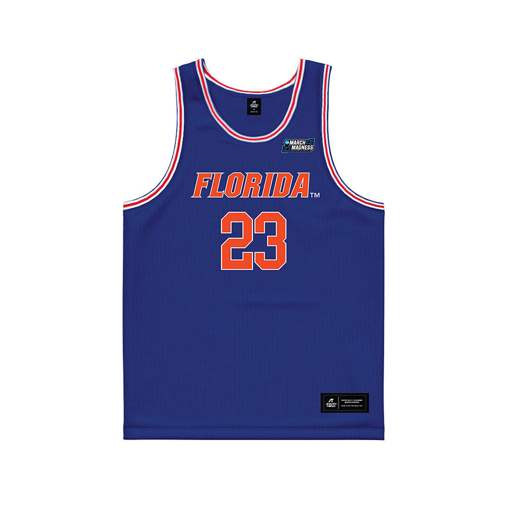 Florida - NCAA Men's Basketball : AJ Brown - Royal NCAA® March Madness® 2025 Jersey Basketball Jersey-0