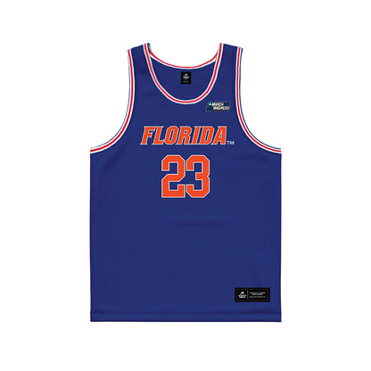 Florida - NCAA Men's Basketball : AJ Brown - Royal NCAA® March Madness® 2025 Jersey Basketball Jersey-0