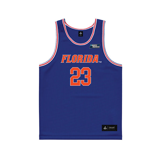 Florida - NCAA Men's Basketball : AJ Brown - Royal NCAA® March Madness® 2025 Jersey Basketball Jersey-0