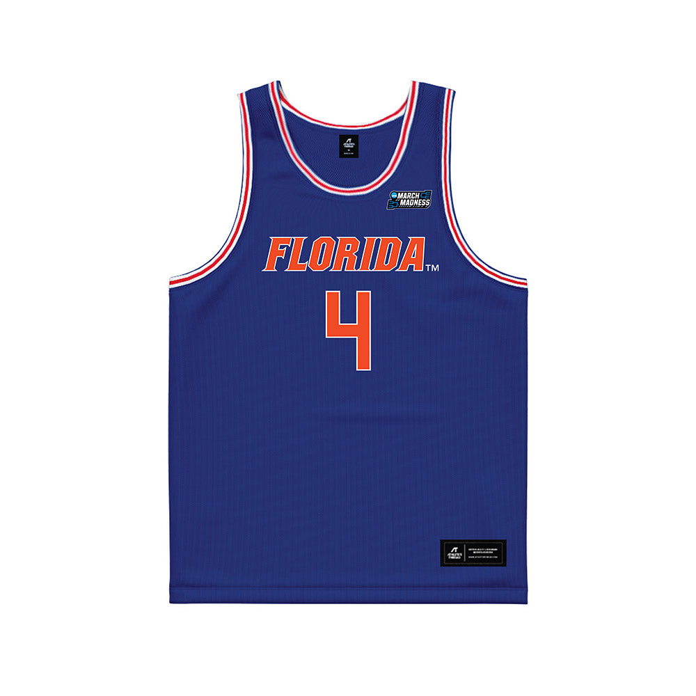 Florida - NCAA Men's Basketball : Alexander Lloyd - Royal NCAA® March Madness® 2025 Jersey Basketball Jersey-0
