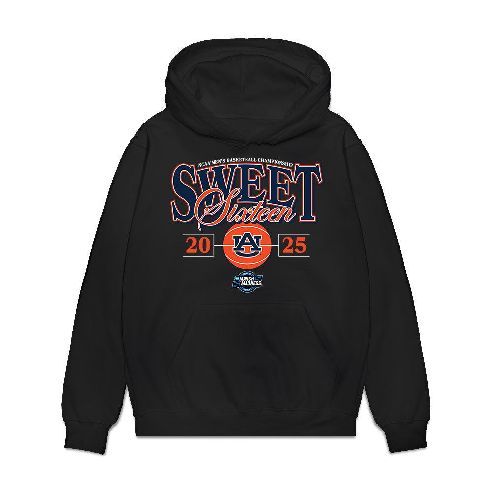 Auburn - NCAA Men's Basketball : Drake Cardwell - NCAA® March Madness® 2025 Sweet Sixteen Shersey Premium Hooded Sweatshirt-0