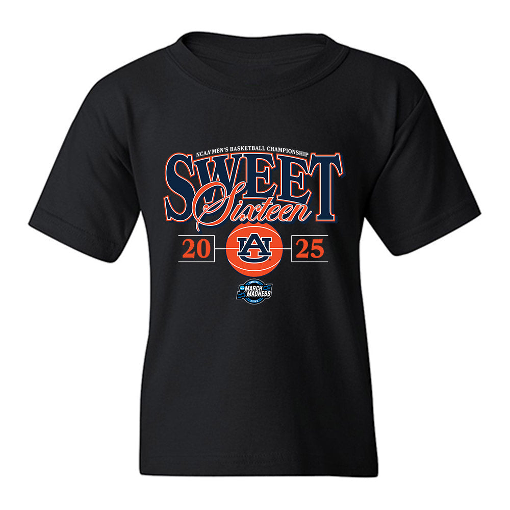 Auburn - NCAA Men's Basketball : Joah Shay - NCAA® March Madness® 2025 Sweet Sixteen Shersey Youth T-Shirt-0
