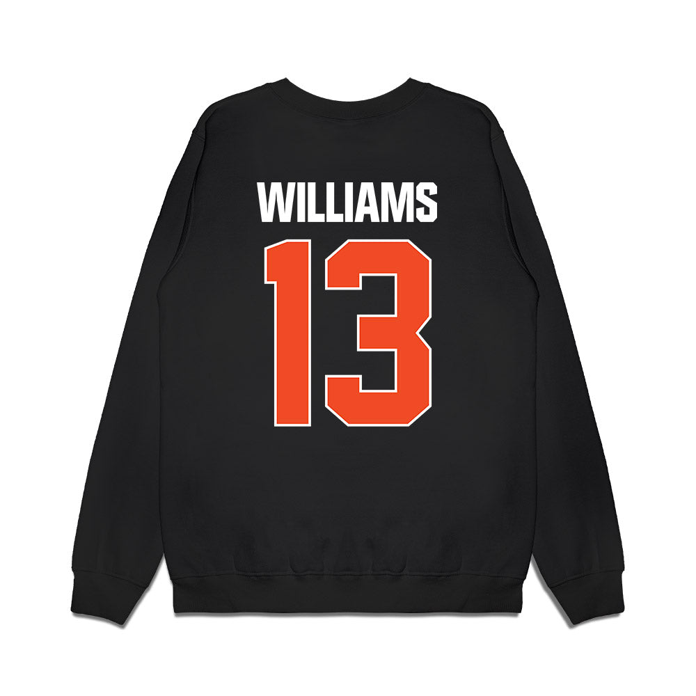Auburn - NCAA Men's Basketball : CJ Williams - NCAA® March Madness® 2025 Final Four Premium Crewneck Sweatshirt-1