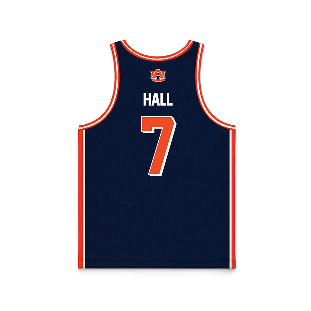 Auburn - NCAA Men's Basketball : Keyshawn Hall - (Navy) NCAA® March Madness® 2025 Jersey Basketball Jersey-3