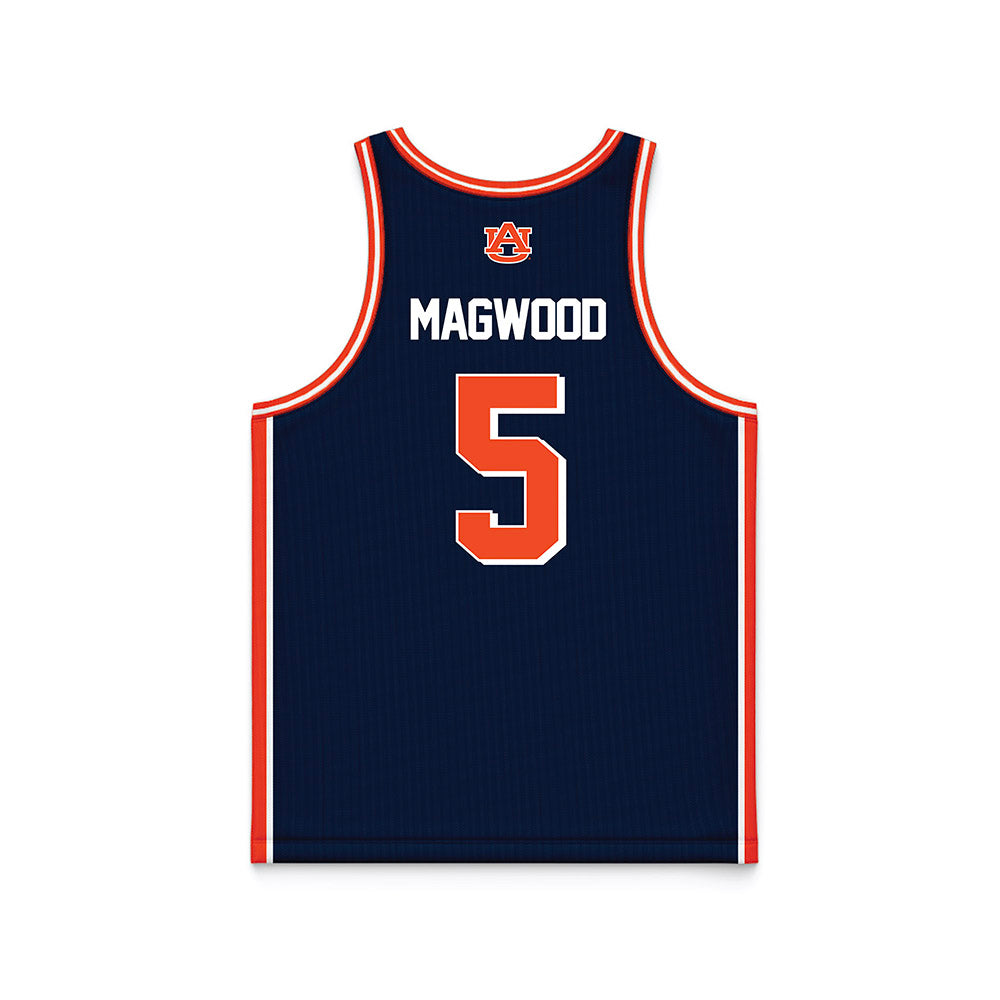 Auburn - NCAA Men's Basketball : Kaden Magwood - (Navy) NCAA® March Madness® 2025 Jersey Basketball Jersey-3