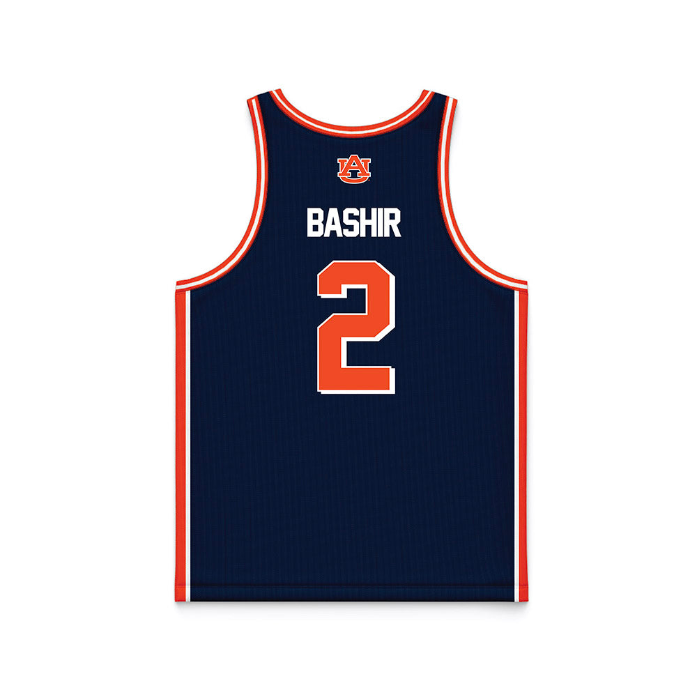 Auburn - NCAA Men's Basketball : Abdul Bashir - (Navy) NCAA® March Madness® 2025 Jersey Basketball Jersey-3