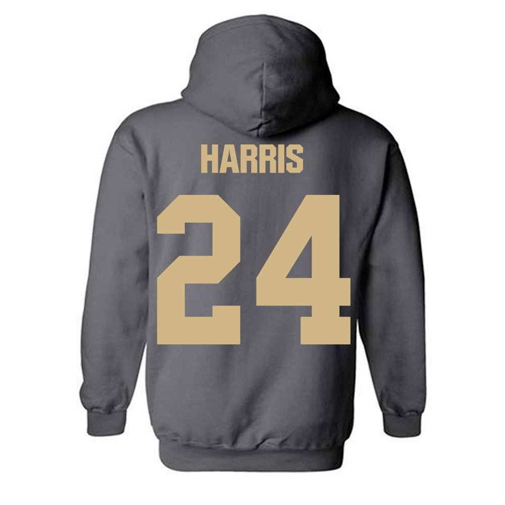Purdue - NCAA Men's Basketball : Gicarri Harris - NCAA® March Madness® 2025 Shersey Hooded Sweatshirt-1