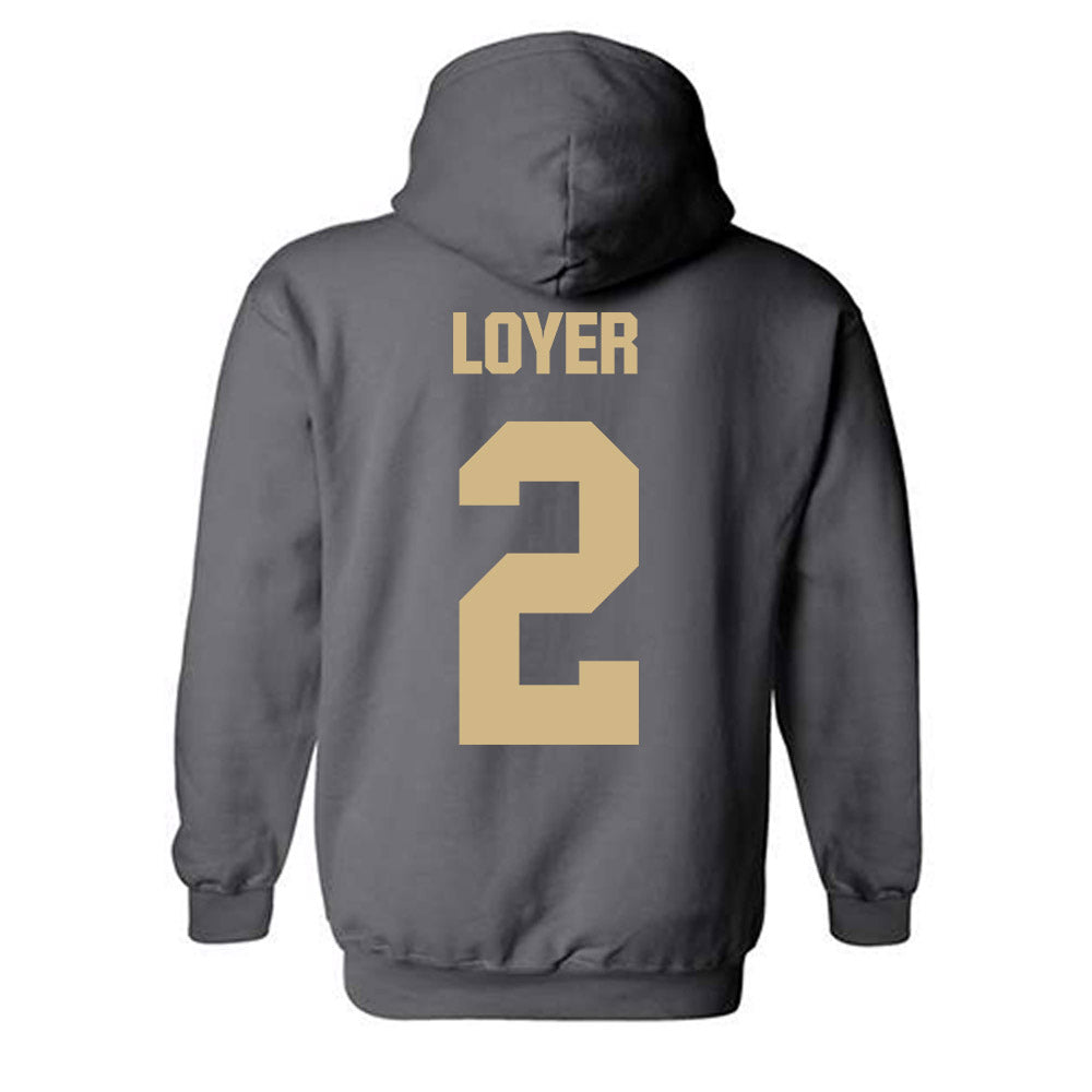 Purdue - NCAA Men's Basketball : Fletcher Loyer - NCAA® March Madness® 2025 Shersey Hooded Sweatshirt-1