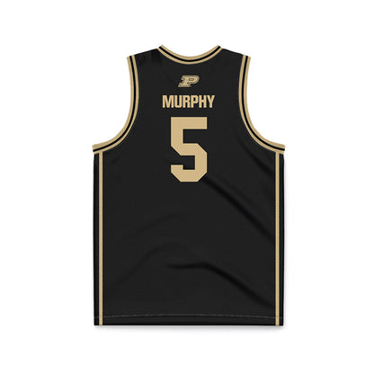 Purdue - NCAA Men's Basketball : Liam Murphy - NCAA® March Madness® 2025 Black Basketball Jersey-1