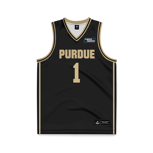 Purdue - NCAA Men's Basketball : Antione West Jr. - NCAA® March Madness® 2025 Black Basketball Jersey-0