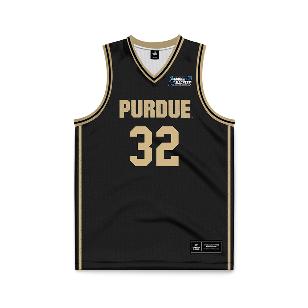 Purdue - NCAA Men's Basketball : Jace Rayl - NCAA® March Madness® 2025 Black Basketball Jersey-0
