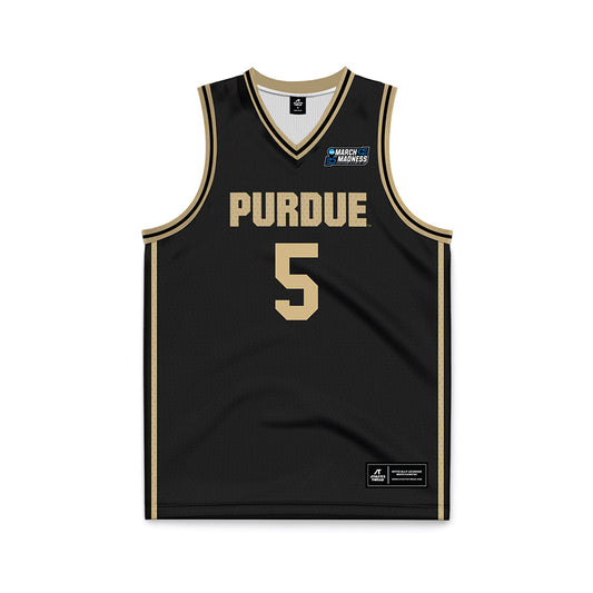 Purdue - NCAA Men's Basketball : Liam Murphy - NCAA® March Madness® 2025 Black Basketball Jersey-0