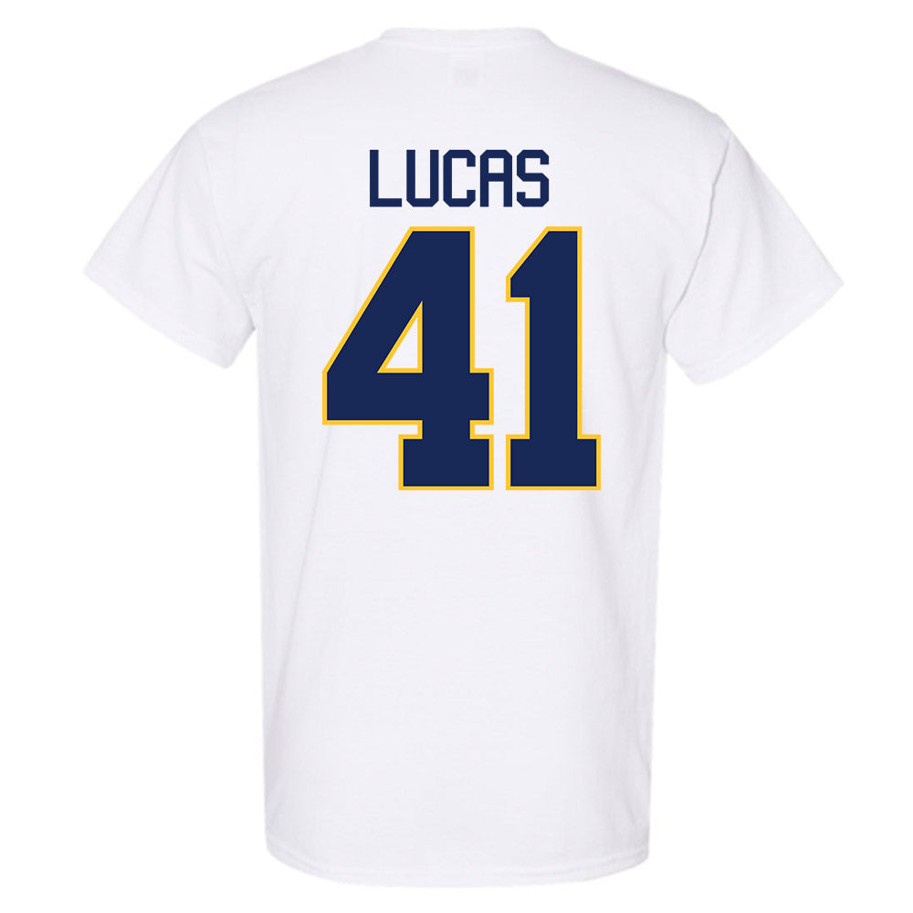 Marquette - NCAA Men's Basketball : Jonah Lucas - NCAA® March Madness® 2025 Shersey T-Shirt-1