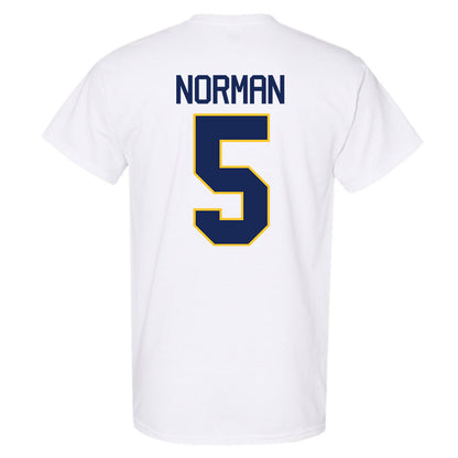 Marquette - NCAA Men's Basketball : Tre Norman - NCAA® March Madness® 2025 Shersey T-Shirt-1