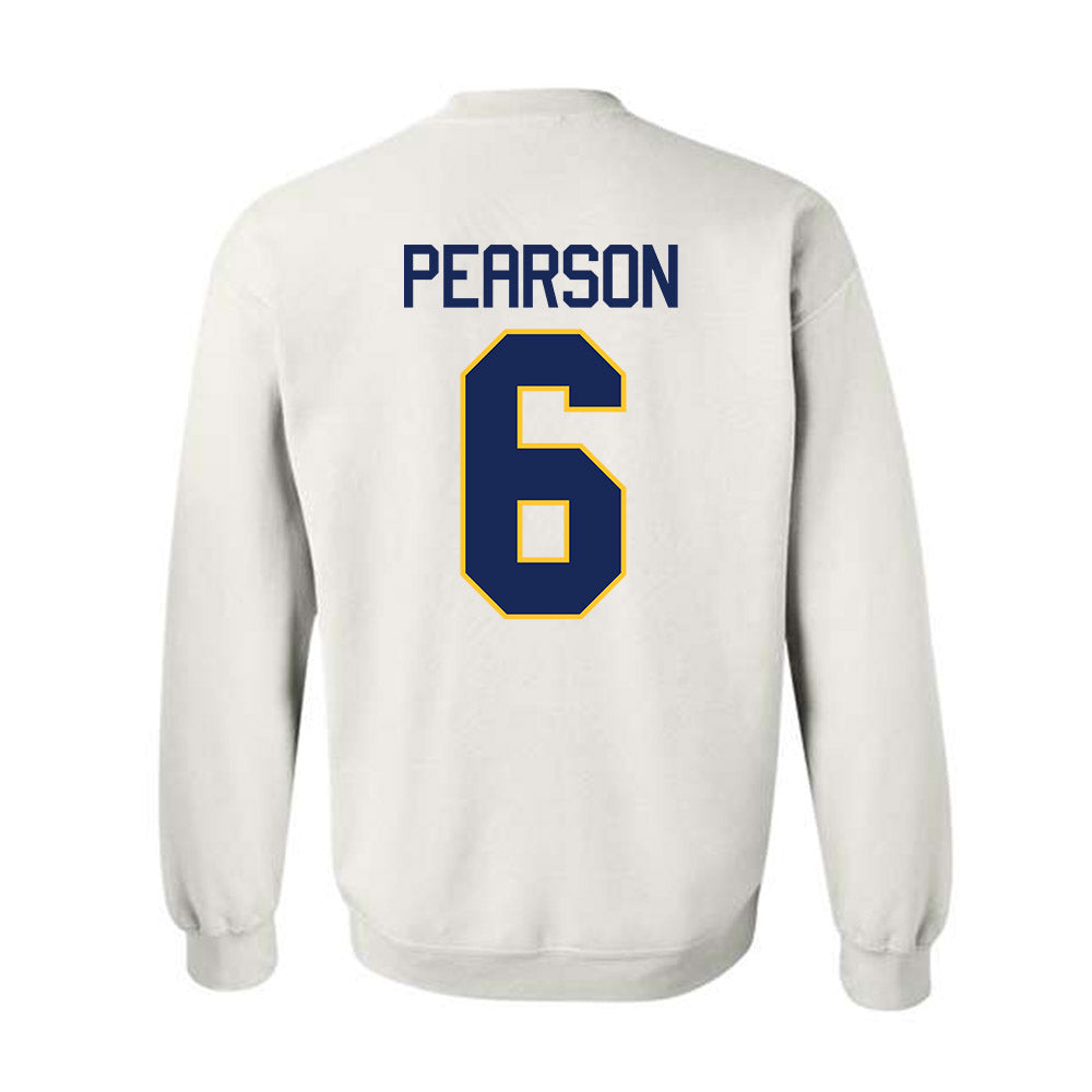 Marquette - NCAA Men's Basketball : Sheek Pearson - NCAA® March Madness® 2025 Shersey Crewneck Sweatshirt-1