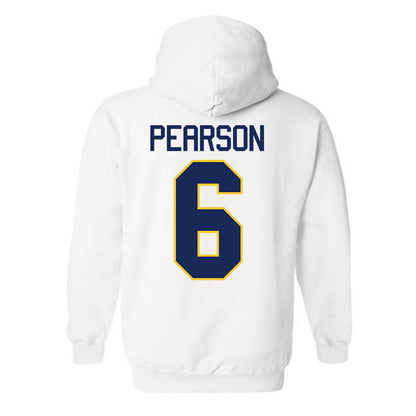 Marquette - NCAA Men's Basketball : Sheek Pearson - NCAA® March Madness® 2025 Shersey Hooded Sweatshirt-1