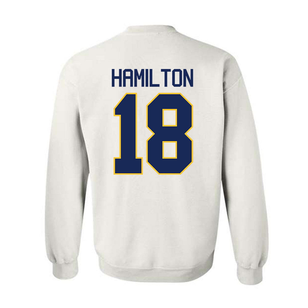 Marquette - NCAA Men's Basketball : Caedin Hamilton - NCAA® March Madness® 2025 Shersey Crewneck Sweatshirt-1
