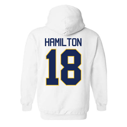 Marquette - NCAA Men's Basketball : Caedin Hamilton - NCAA® March Madness® 2025 Shersey Hooded Sweatshirt-1