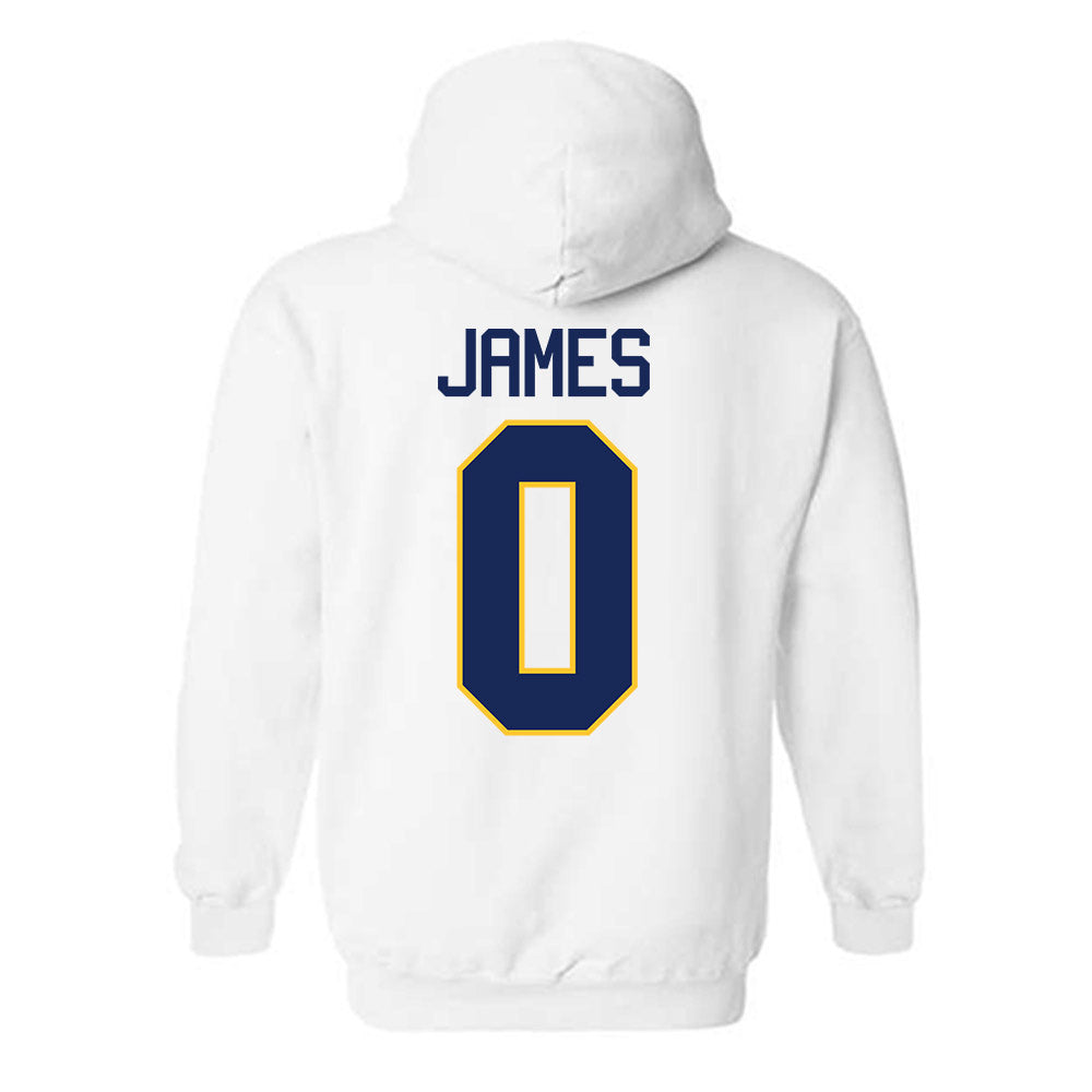 Marquette - NCAA Men's Basketball : Nigel James - NCAA® March Madness® 2025 Shersey Hooded Sweatshirt-1