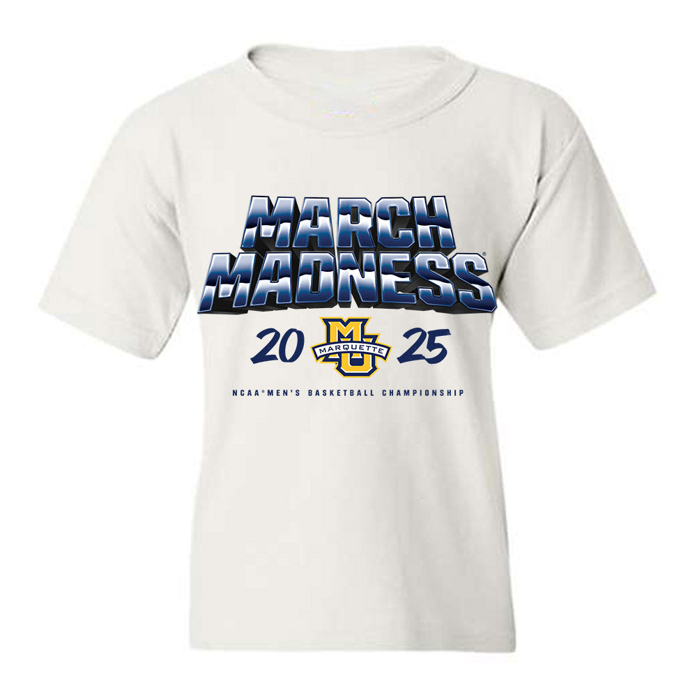Marquette - NCAA Men's Basketball : Nigel James - NCAA® March Madness® 2025 Shersey Youth T-Shirt-0