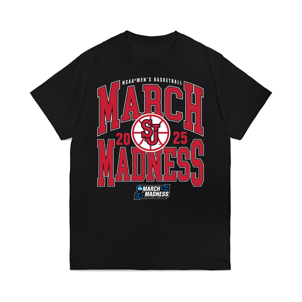 St. Johns - NCAA Men's Basketball : - NCAA® March Madness® 2025 Team Premium T-Shirt-0