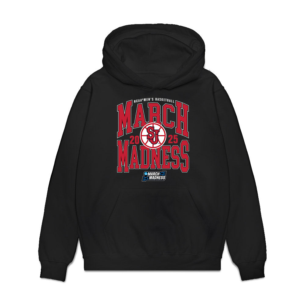 St. Johns - NCAA Men's Basketball : - NCAA® March Madness® 2025 Team Premium Hooded Sweatshirt-0