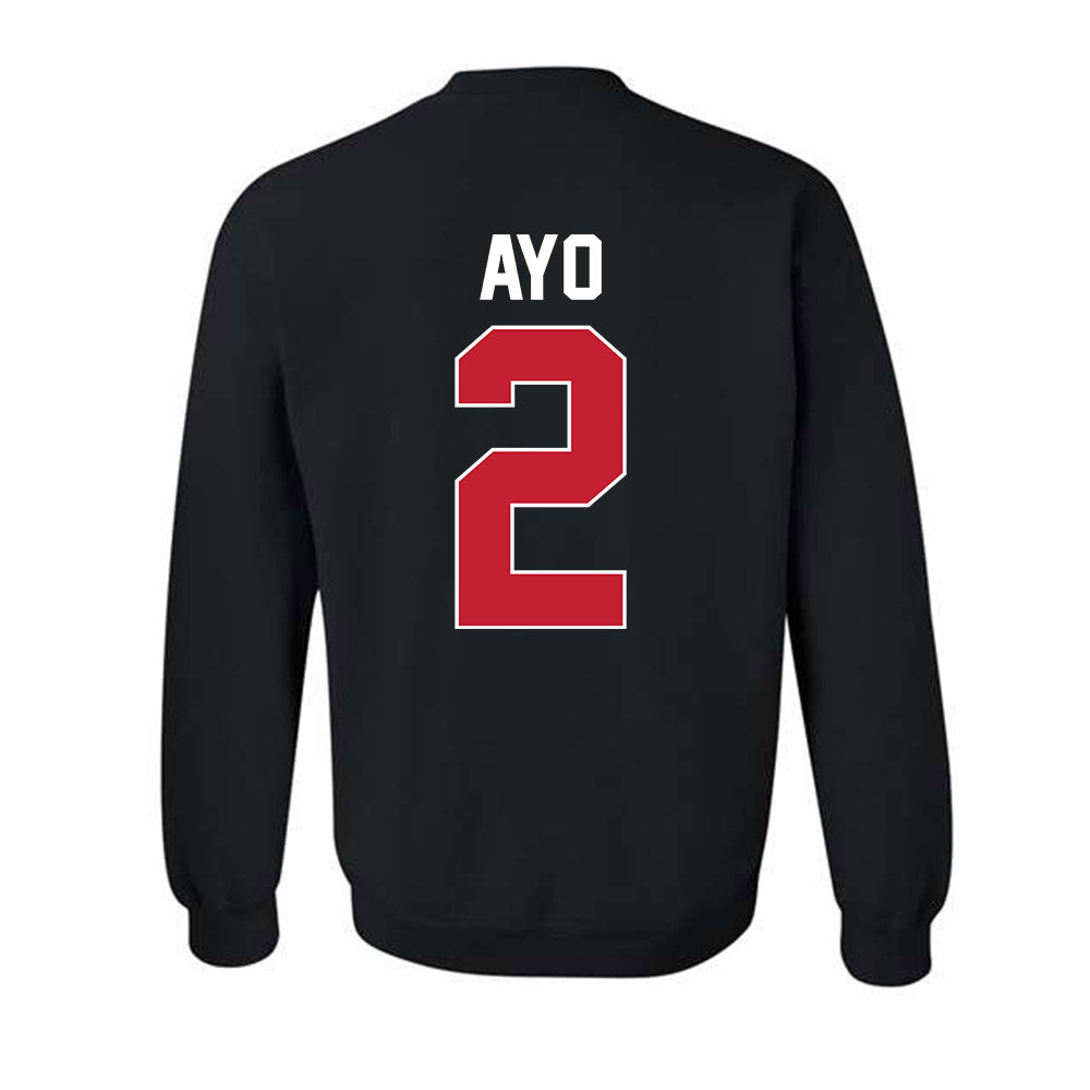 St. Johns - NCAA Men's Basketball : Sadiku Ayo - NCAA® March Madness® 2025 Shersey Crewneck Sweatshirt-1