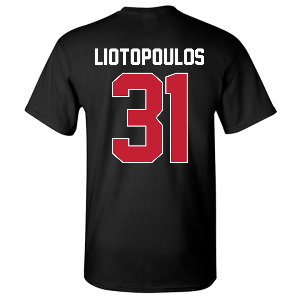 St. Johns - NCAA Men's Basketball : Lefteris Liotopoulos - NCAA® March Madness® 2025 Shersey T-Shirt-1