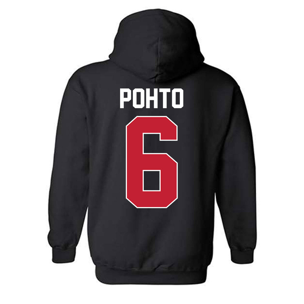 St. Johns - NCAA Men's Basketball : Casper Pohto - NCAA® March Madness® 2025 Shersey Hooded Sweatshirt-1