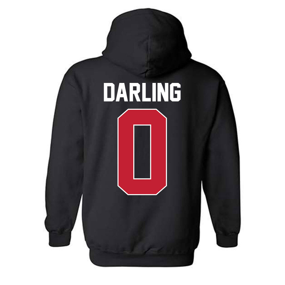 St. Johns - NCAA Men's Basketball : Dylan Darling - NCAA® March Madness® 2025 Shersey Hooded Sweatshirt-1