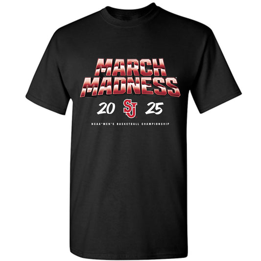 St. Johns - NCAA Men's Basketball : Dylan Darling - NCAA® March Madness® 2025 Shersey T-Shirt-0