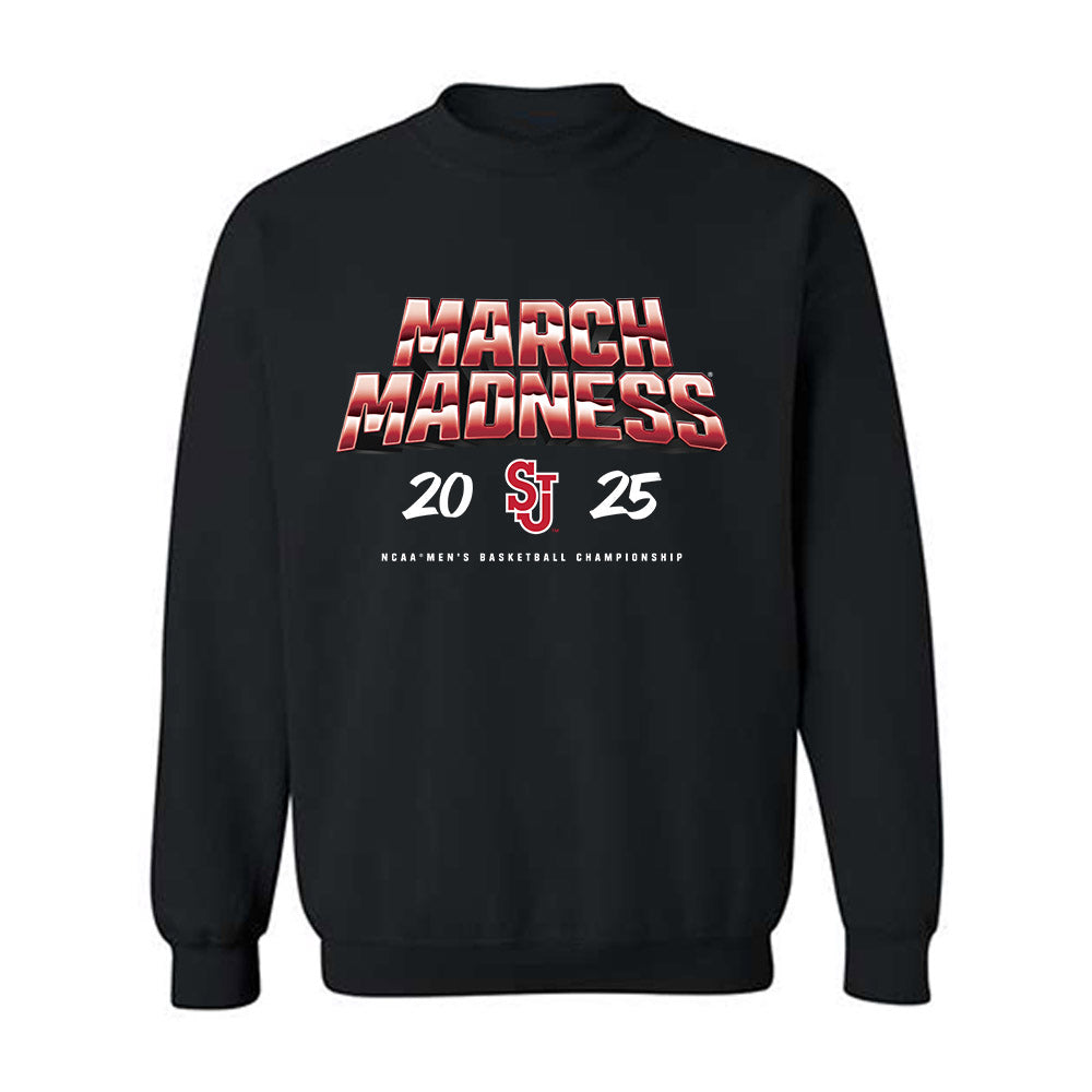 St. Johns - NCAA Men's Basketball : Sadiku Ayo - NCAA® March Madness® 2025 Shersey Crewneck Sweatshirt-0