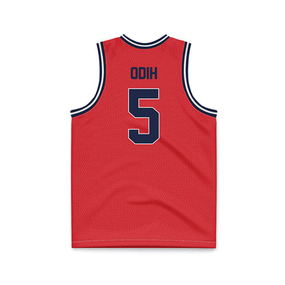St. Johns - NCAA Men's Basketball : Kelvin Odih - Red NCAA® March Madness® 2025 Basketball Jersey-1